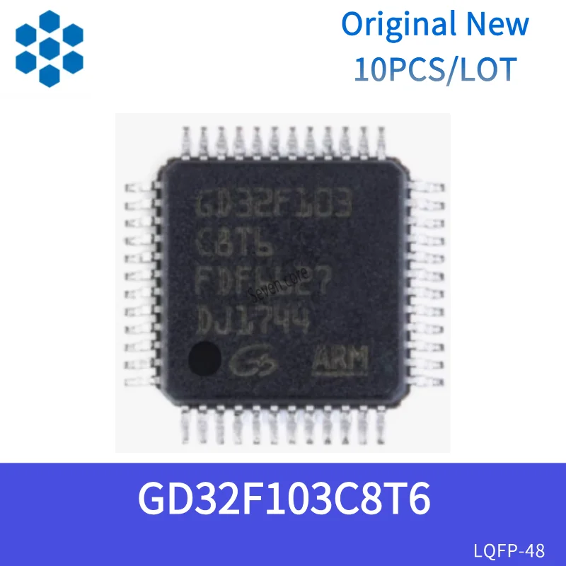 

Original New 10pcs/lot Surface mount GD32F103C8T6 LQFP-48 32-bit microcontroller chip