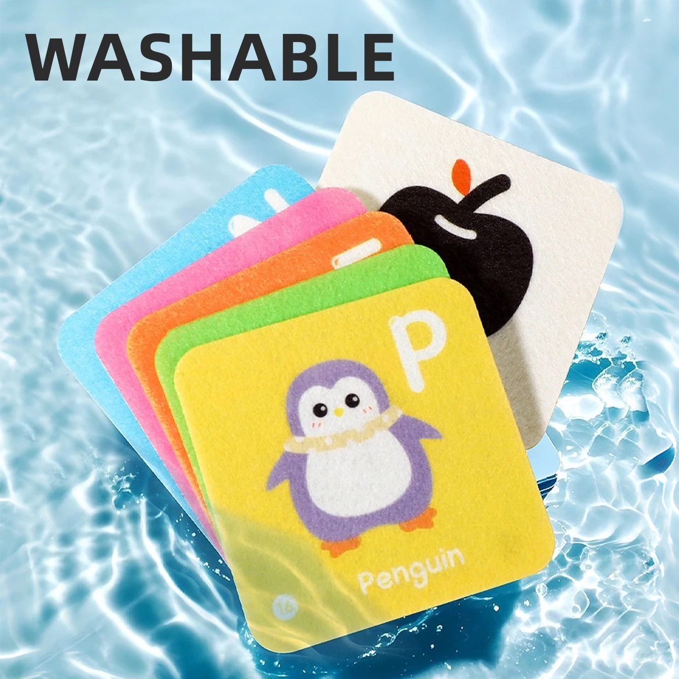 0-1 Old Soft Cloth Baby Card for Letter Recognition Aids in Early Learning Development Educational Toy Children Learning Gift