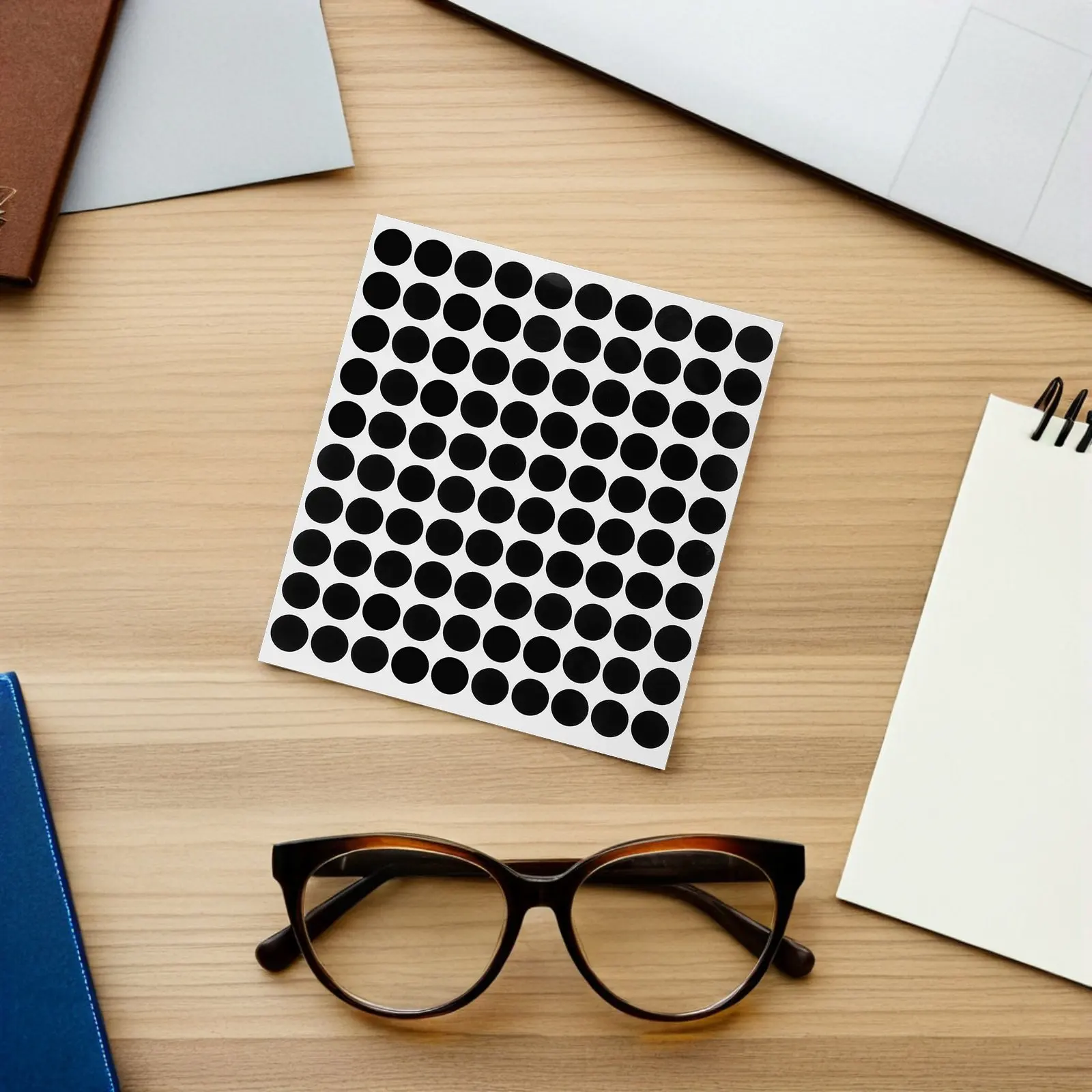 

100Pcs Smart Glasses Privacy Stickers Pet Blackout Light Blocking Sheets Self-Adhesive Dimming Filters for Electronics Office