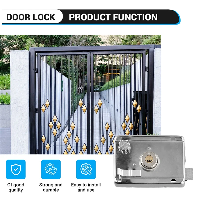 

2025 Trend Exterior Door Locks Security Anti-Theft Lock Multiple Insurance Lock Wood Gate Lock Hardware Indoor Dormitory