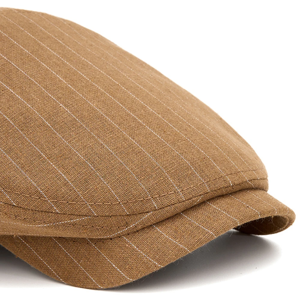 HT5053 Baskenmützen Frühling Herbst Kappe für Herren Damen Retro Künstler Maler Gestreifte Baskenmütze Herren Damen Ivy Flat Cap Bestseller Baskenmütze – Detail 4