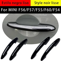 2Pcs Glossy Black Door Handle Cover Stickers For MINI ONE Cooper S JCW F54 F55 F60 F56 F57 Car Styling Interior Car Accessories