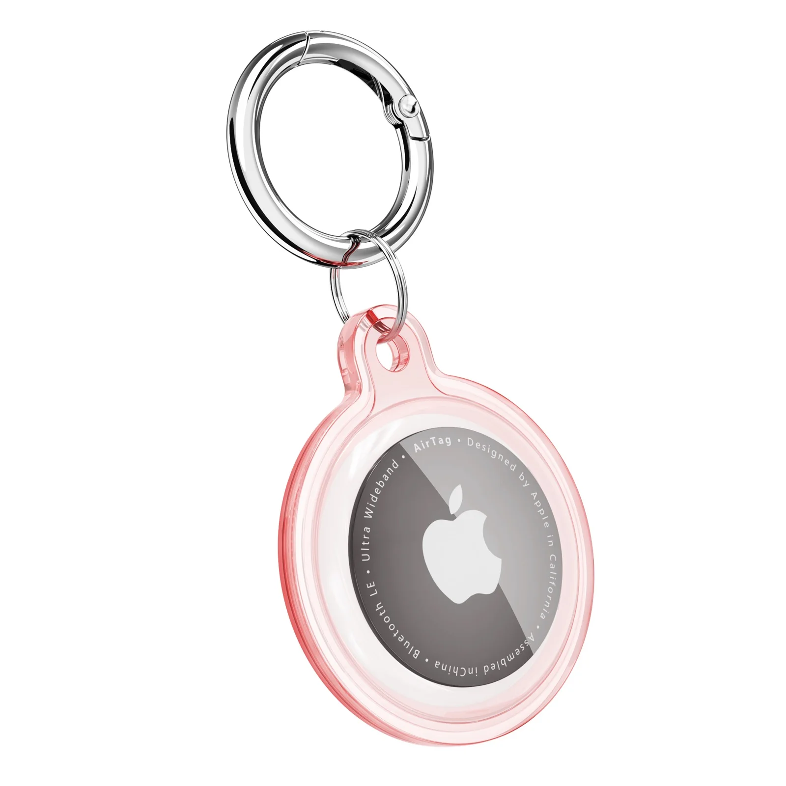 Wasserdichter Anti-Verlust-Schlüsselanhänger-Halter, transparente TPU-Hülle für Apple Airtag, Hund, Katze, Haustier, Halsband, Schlüssel, Tracker, schützende vollständige Abdeckung – Detail 3