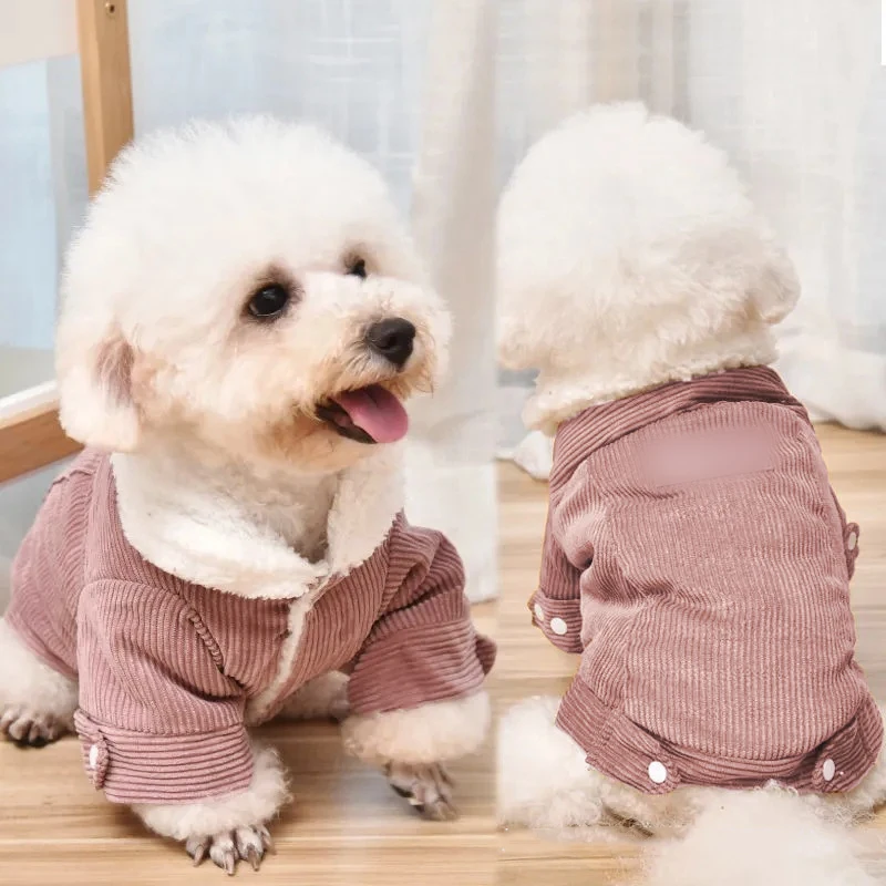 

Pet Dog Autumn Winter Clothes Thickened Fleece Warm Jacket for Small Medium Dogs Chihuahua Yorkies Schnauzer Coat Cat Vest