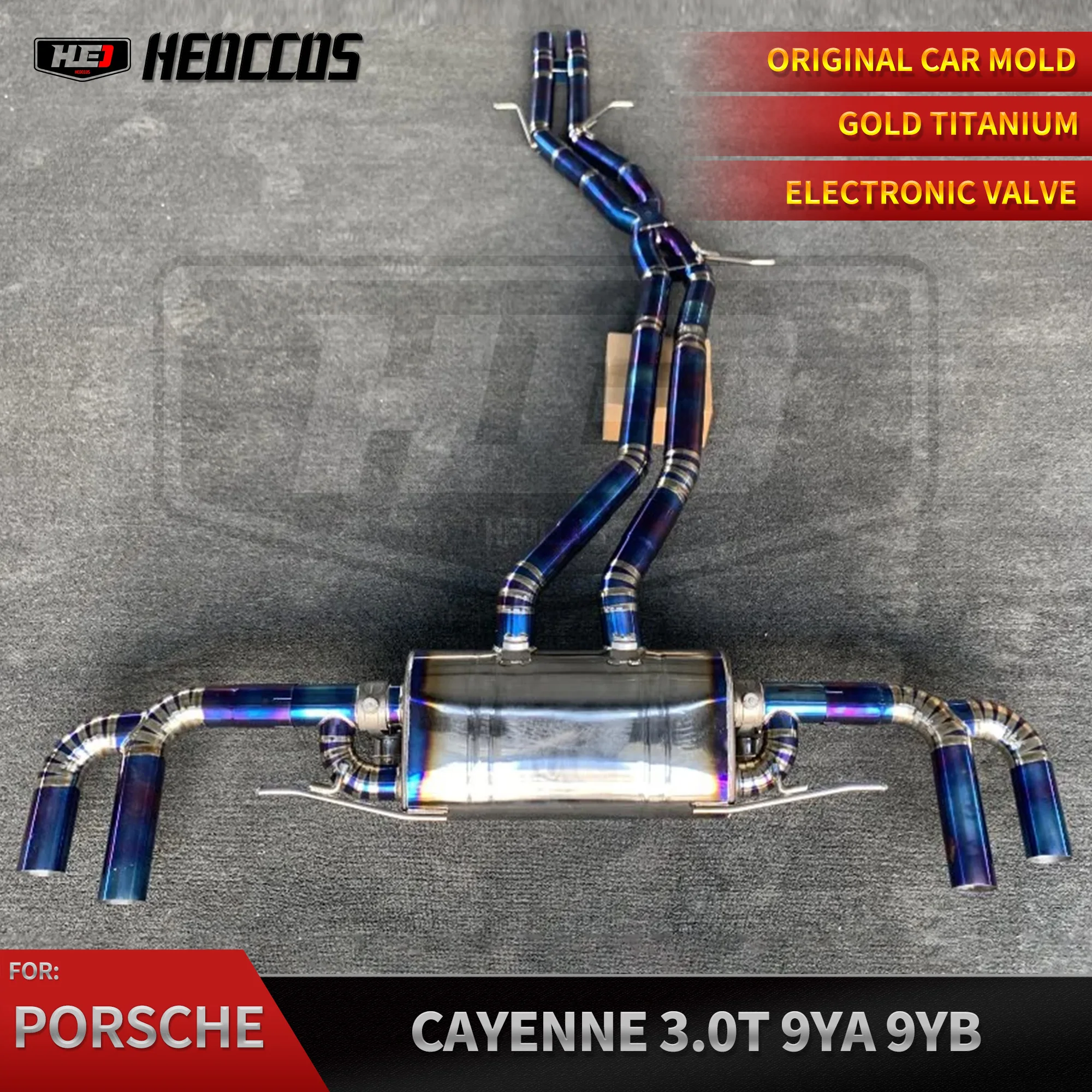 

Выхлопная труба HEO Titanium Performance Catback для Porsche Cayenne 3,0 t 9YA 9YB catback Electronic глушитель клапана