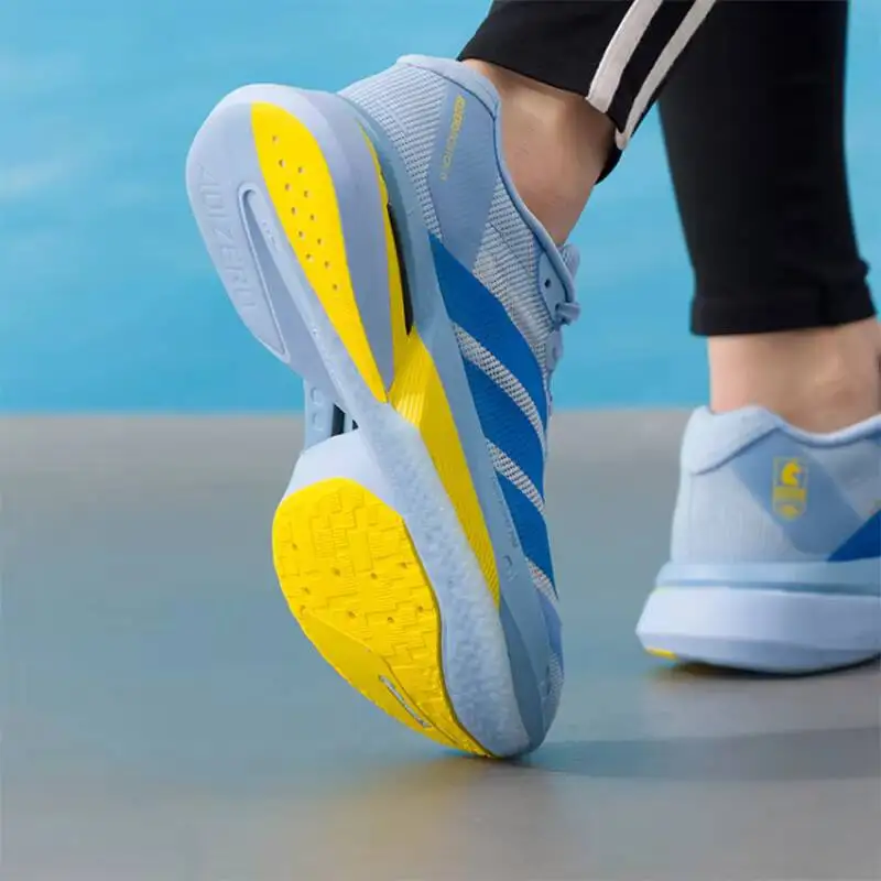 High Quality Adidas  Adizero Lightweight Marathon Running Shoes  Breathable Mesh Shock Absorbing Racing Sneakers KK4241