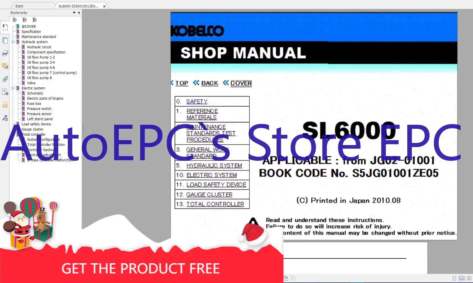 AutoEPC Kobelco Crane All Model 1.87GB PDF Shop Manual, Operator & Maintenance Manual, Parts Manual, Diagram Circuit DVD