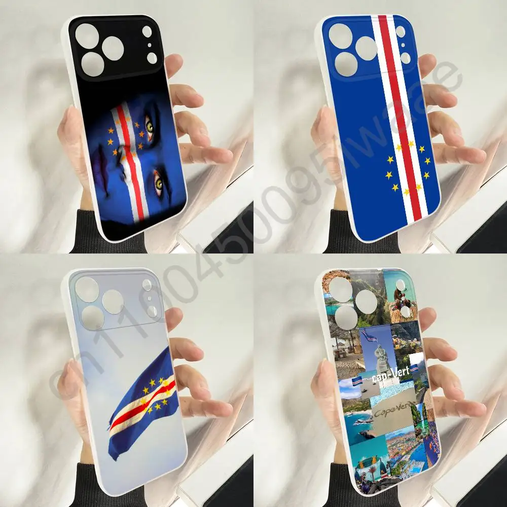 أفريقيا كيب فيردي جواز السفر العلم جراب هاتف آيفون 12,16,11,14,13,17,15,Plus,E,Pro,Max,Air,Mini Magsafe المغناطيسي متجمد #1