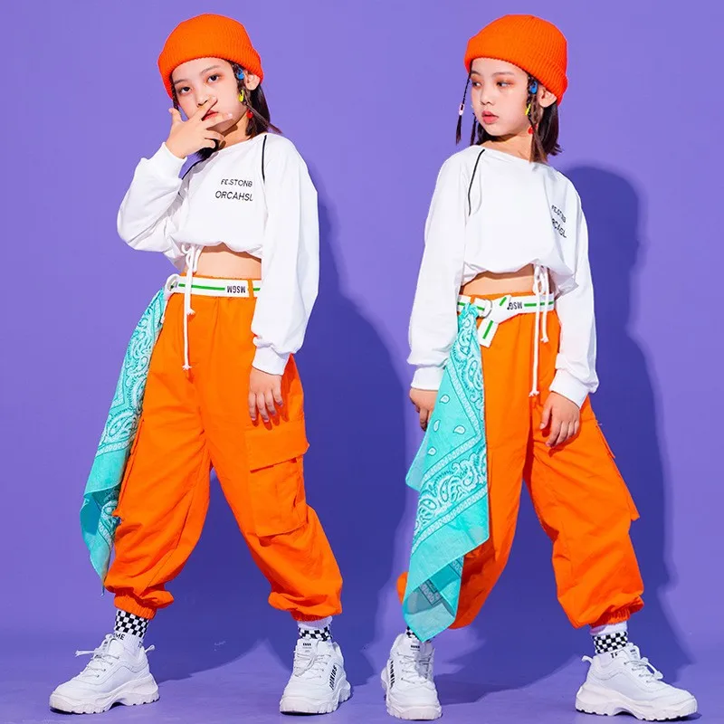 Children's hip-hop children's clothing trendy boys hip-hop street dance performance costumes elementary school sports meet girls