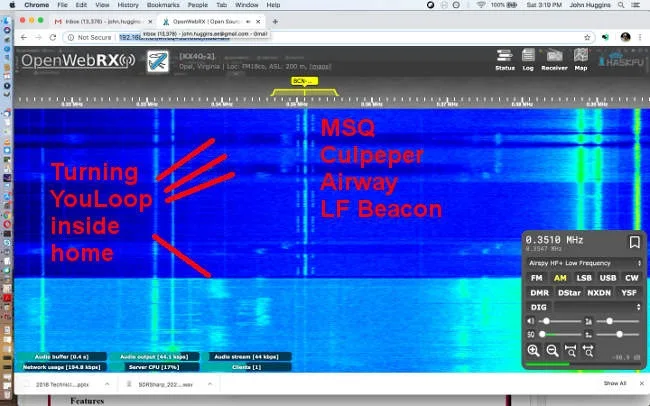Antena YouLoop à prova d'água super limpa, antena portátil passiva de laço magnético para HF e VHF