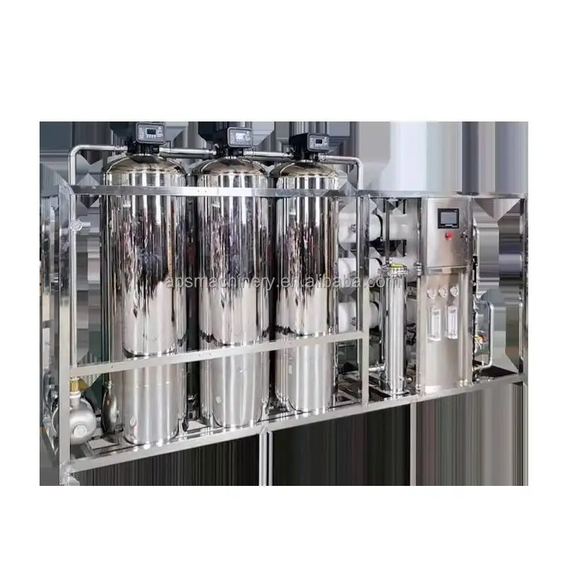 Sistema de agua inversa de acero inoxidable Planta de desalinización inversa por ósmosis Fabricación de aguas puras Hine
