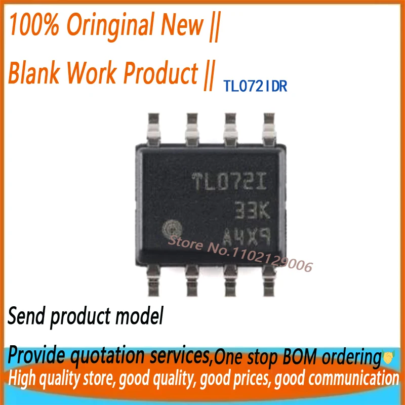 TL072I TL0721 TL072IDR TL072 SOP8 New Original (5/50pieces)
