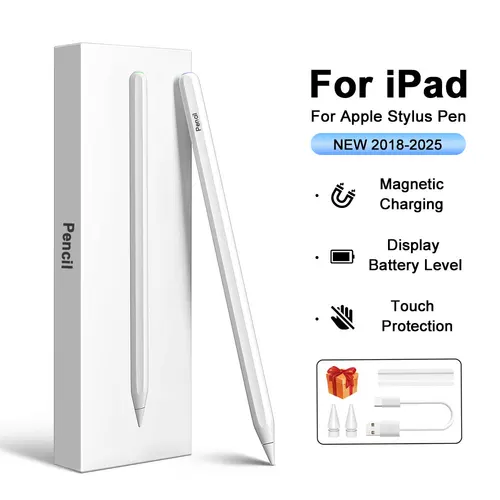 Para Apple Pencil 2025 para iPad Air 13 11 M4 M3 Pro 12,9 lápiz óptico para A16 10.ta generación 10,9 Air 4 5 Mini 6 7 10,2 bolígrafos táctiles