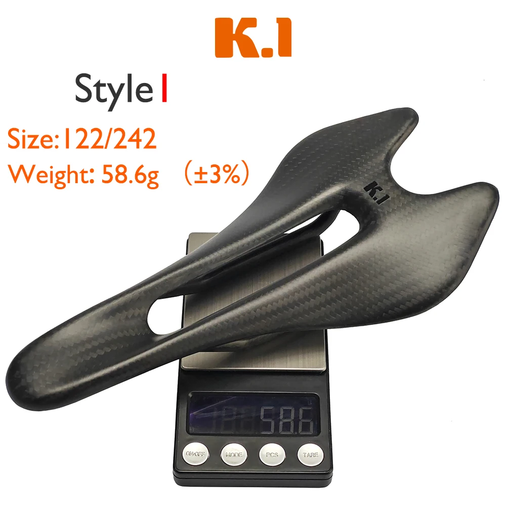Competition-level Carbon Fiber Ultra-light Bicycle Seat, Comfortable and Breathable Ergonomic Design, 3K, K1 Upgraded Version