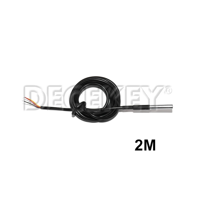 Stainless Steel Waterproof DS18b20 1/2/3M Thread Temperature Probe Temperature Sensor 18B20 Cable For Arduino image 4