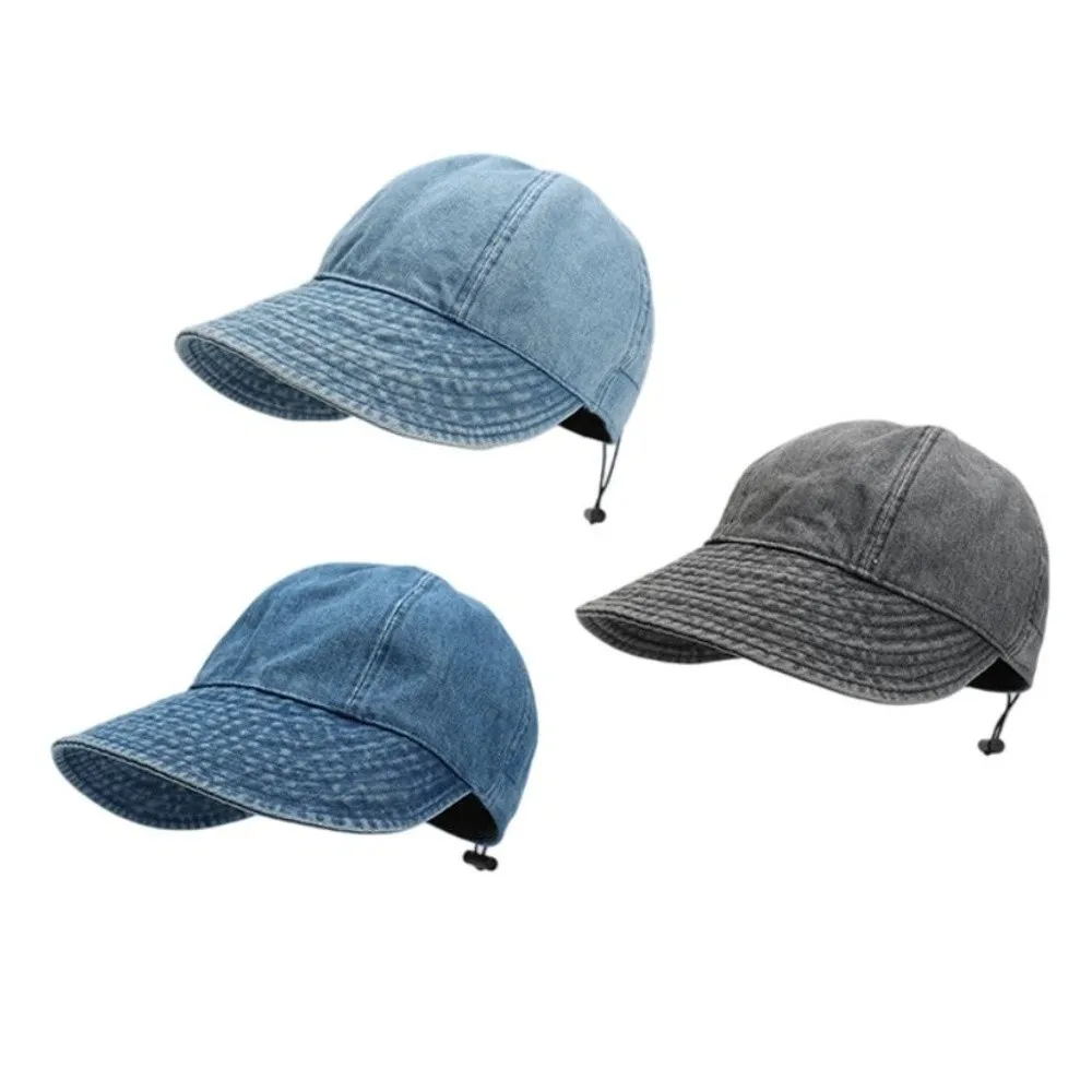 

Korean Fashion Sun Protection Cowboy Fisherman's Hat Windproof All-match Women Baseball Cap Retro Sun Cap Summer Spring Autumn