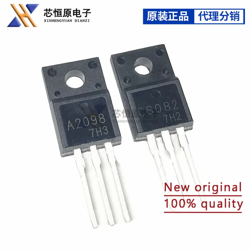 5pcs 2SA2210 2SC6082 2SA2098 A2210 C6082 A2098 TO-220F Direct Plug Transistor