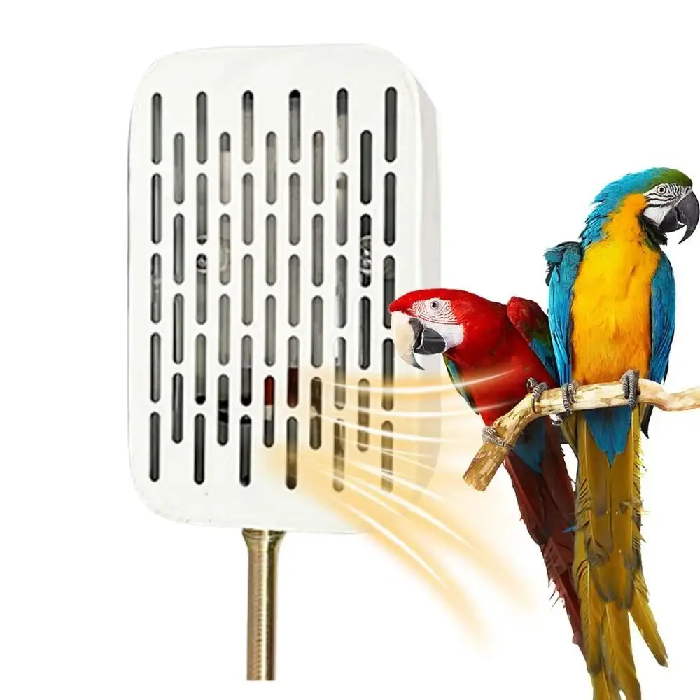 Anti Bite Bird Cage Heater Metal Chew-Proof Wire Easy To Install Parrot Warming Lights US Plug In No Light Bird Warmer Snake