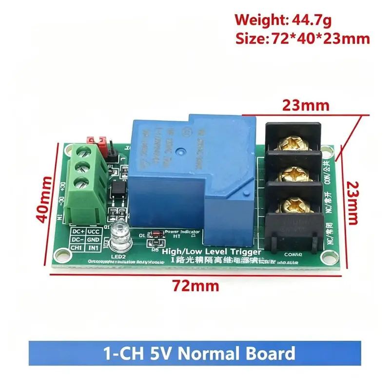 1 2 Channel Relay Module 30A With Optocoupler Isolation 5V 12V Supports High And Low Triger Trigger 1PCS/3PCS