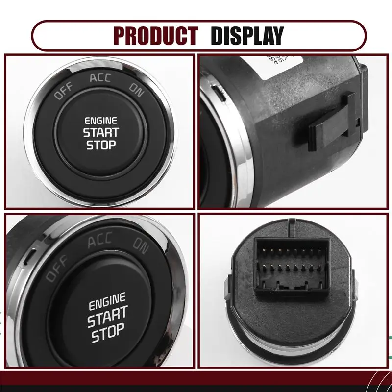 AB96-Engine Start Stop Switch Button Car Part 95430A7900 For KIA Forte K3 Koup 2016- 2018 95430-A7900