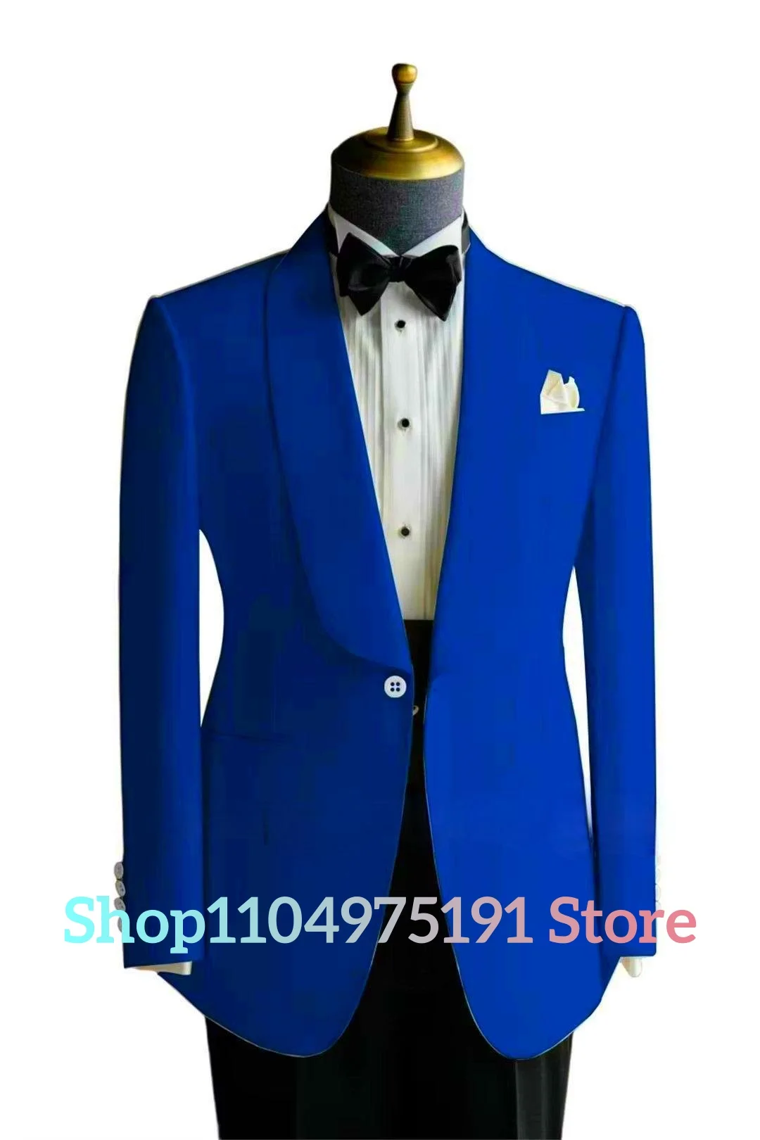 Men's Formal Tuxedo Jacket with Lapel Slim Fit Suit for Weddings and Gala Events.Graceful Men's Stage Costume.