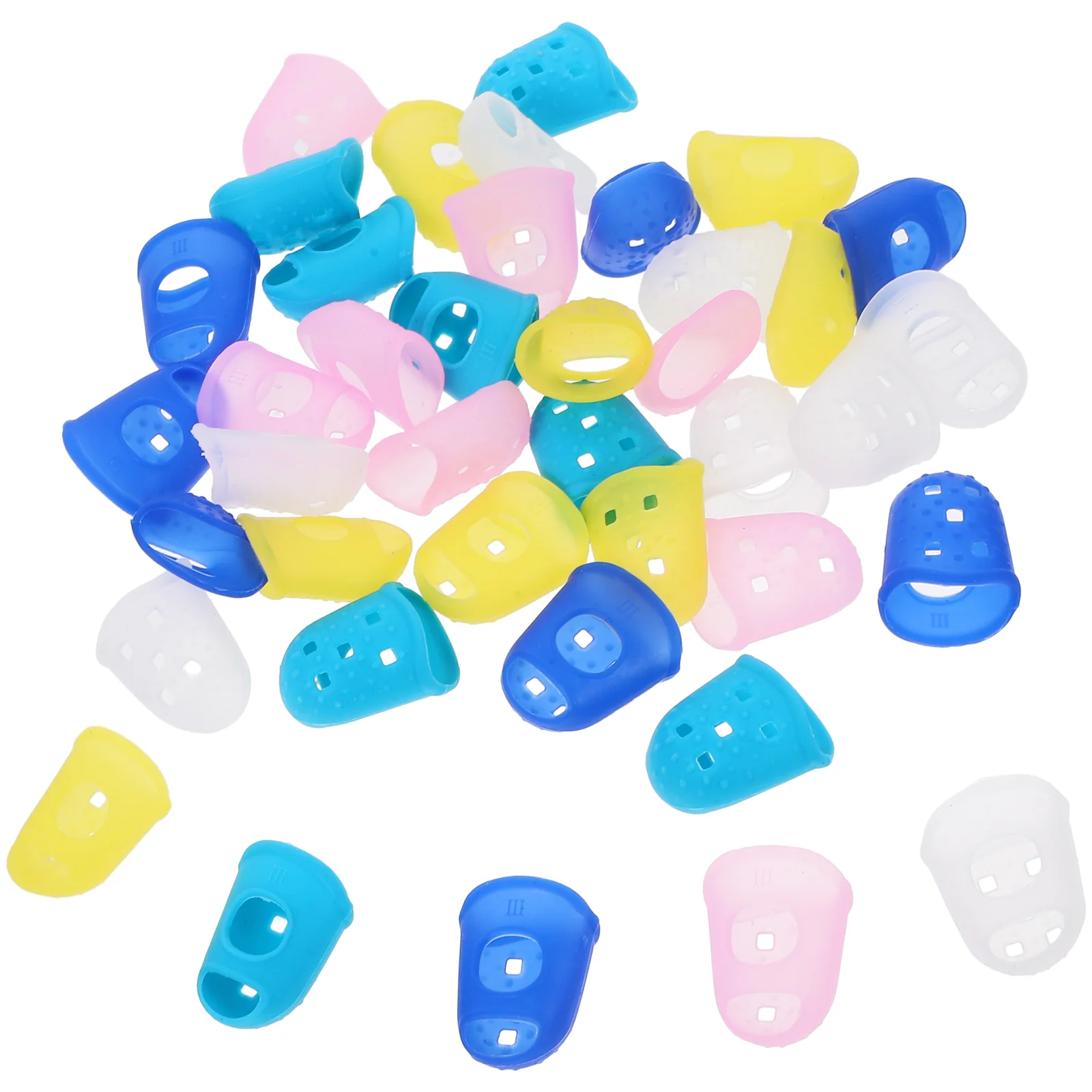 40 Pcs Silicone Finger Cots Fingertip Covers Stylish Protectors Sturdy for Counting Money