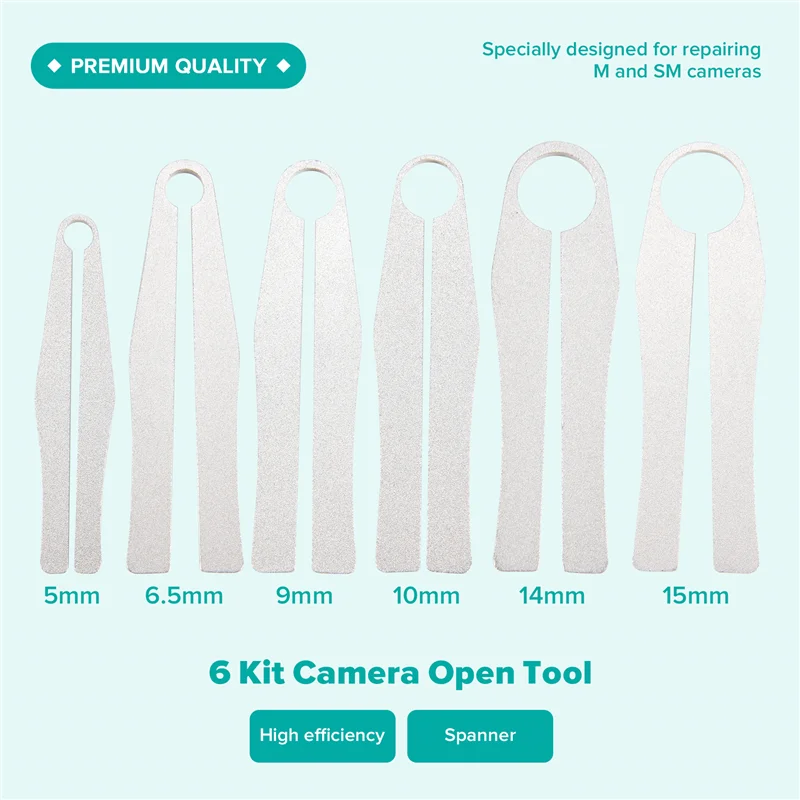 A003 6 Kit Strumento per aprire la fotocamera Strumento di riparazione dell'obiettivo Chiave a morsetto per Leica M2 M3 M4 M5 M6 M7 MP