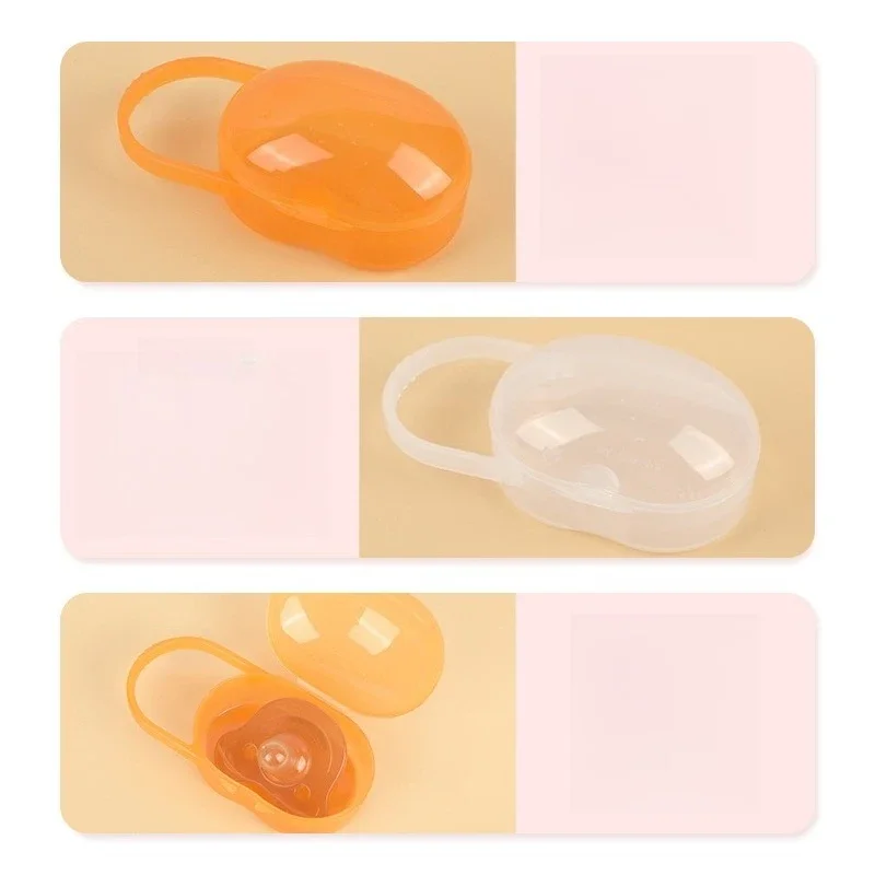 Baby Pacifier Case ภาชนะเก็บสุขอนามัยแบบพกพาสําหรับการเดินทาง 4 สี