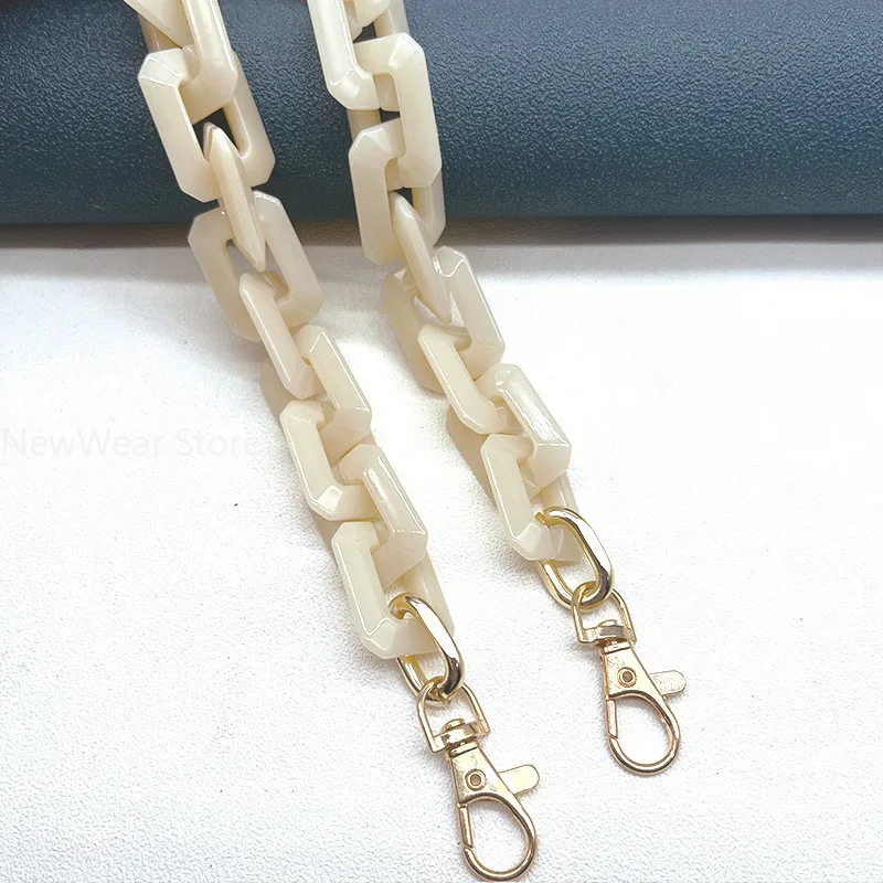 New Fashion Woman Bag Accessory Detachable Replacement Chains Candy Acrylic Luxury Strap Women Eleagnt Shoulder Handle Chain