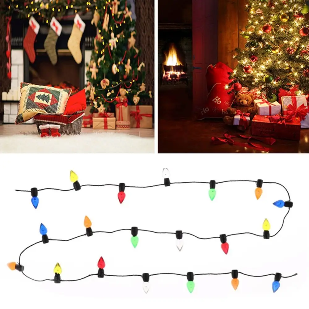 Crianças brinquedos diy à prova dwaterproof água 0.5m casamento festa de natal casa boneca decoração luz natal colorido led luzes da corda