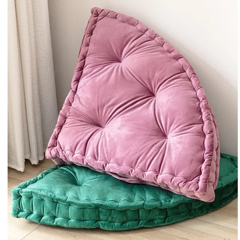 2025 new right-angle fan-shaped thickened seat cushion tatami floor household bay window futon ins wind cushion