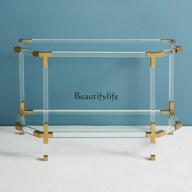 -*Licht luxe transparant acryl entreeplatform