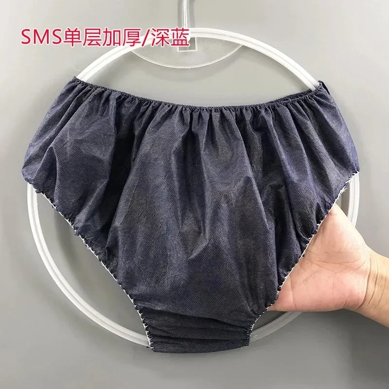 Non Woven Fabric Breathable Disposable Panties for Women Men Business Trips Spa Wash-Free Briefs Menstruation Underwear