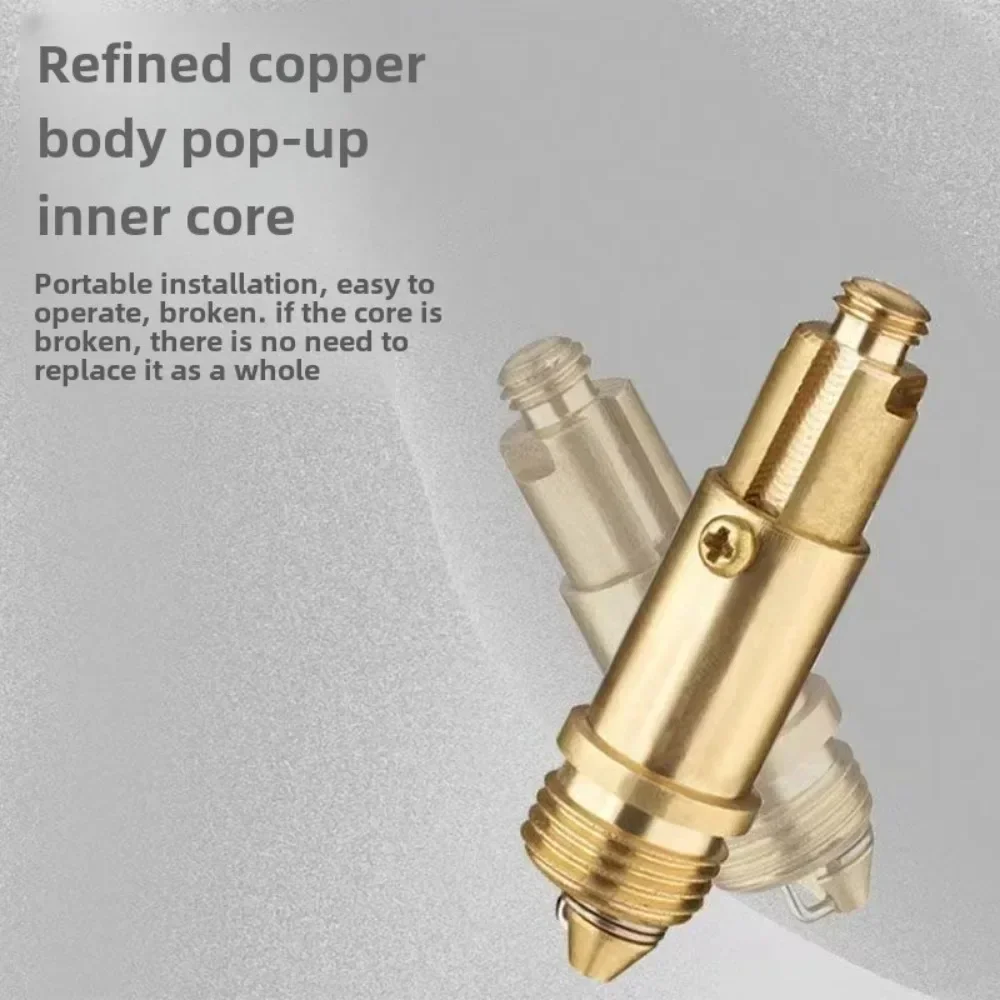 

Replacement-Basin Sink Bath Waste Easy Pop Up Click Clack Plug Bolt Spring for Most Sink Barth Tub Basin Drain-Stopper