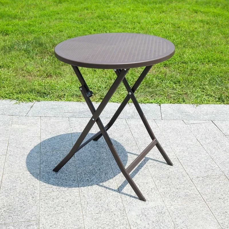 Outdoor table plastic firm round table square table, reception coffee table, household modern simple table and chairs coffee