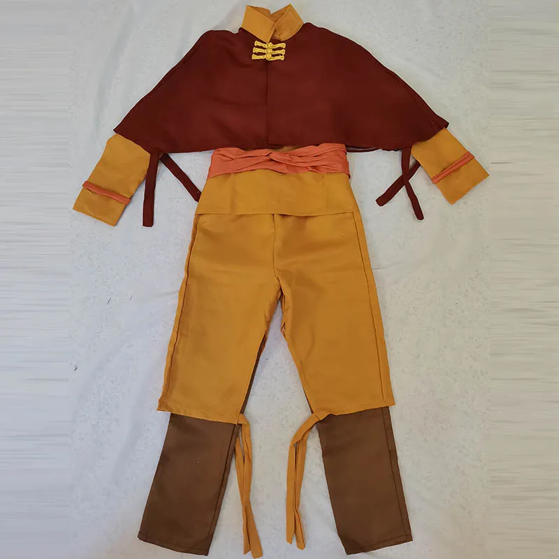 Aang Cosplay Costume 2024 Editio Avatar The Last Airbender Role Play for Halloween Anime Comic Con Avatar Outfits