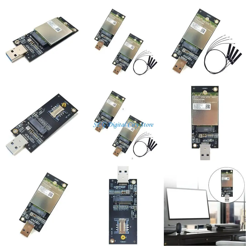 U75B L860-GL-16 LTE CAT16 4G WWAN CART GPS 1GBPS USB SUPORTE ADAPTOR LTE & WCDMA