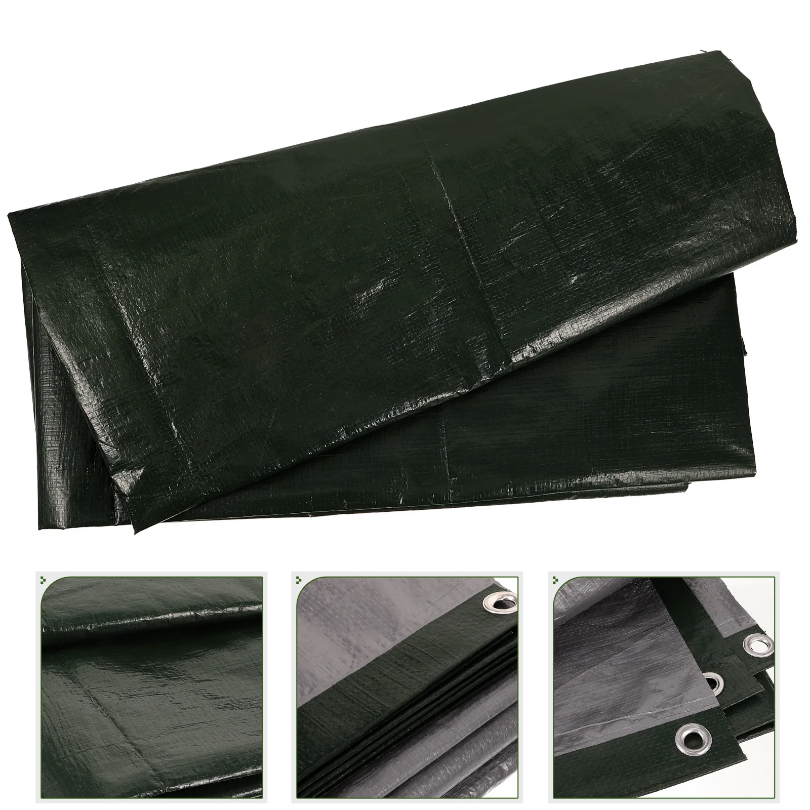 Heavy Duty Outdoor Waterproof Pe Tarp Shade Cloth Large Protective Cover Buttonhole for Lawn Patio Cars Plants