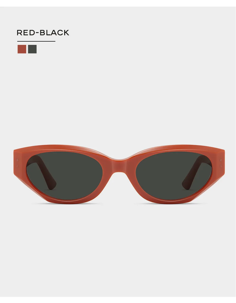 CAPONI 2024 Neue Mode Sonnenbrillen Frauen Cat Eye Schwarz Shades Marke Design UV400 Schutz Moderne Braun Sonnenbrille CP23007 – Detail 14