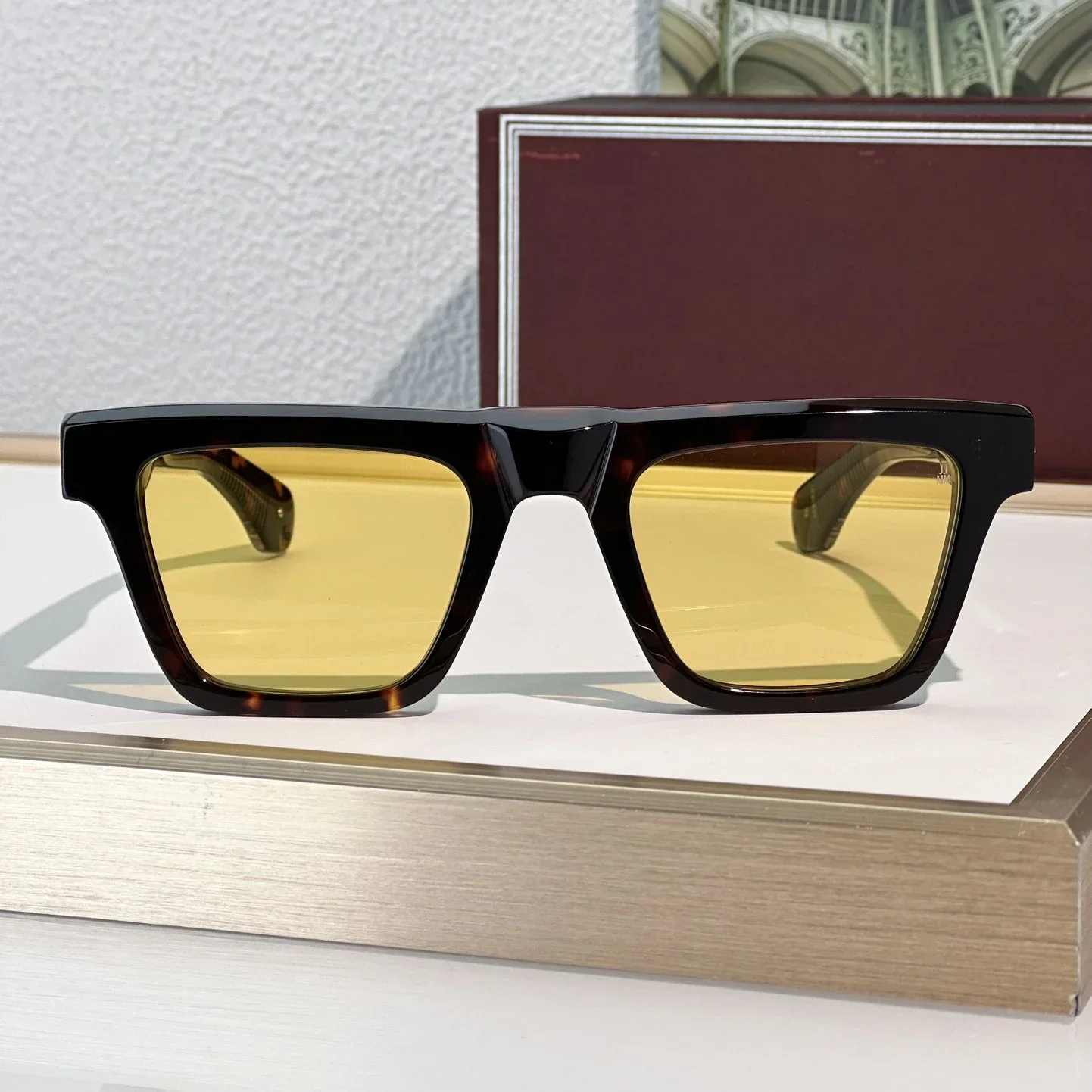 نظارات شمسية عصرية للنساء والرجال طراز ALARAMIE مضادة للأشعة فوق البنفسجية لوحة كلاسيكية بإطار كامل تصميم خاص نظارات صندوق عشوائي