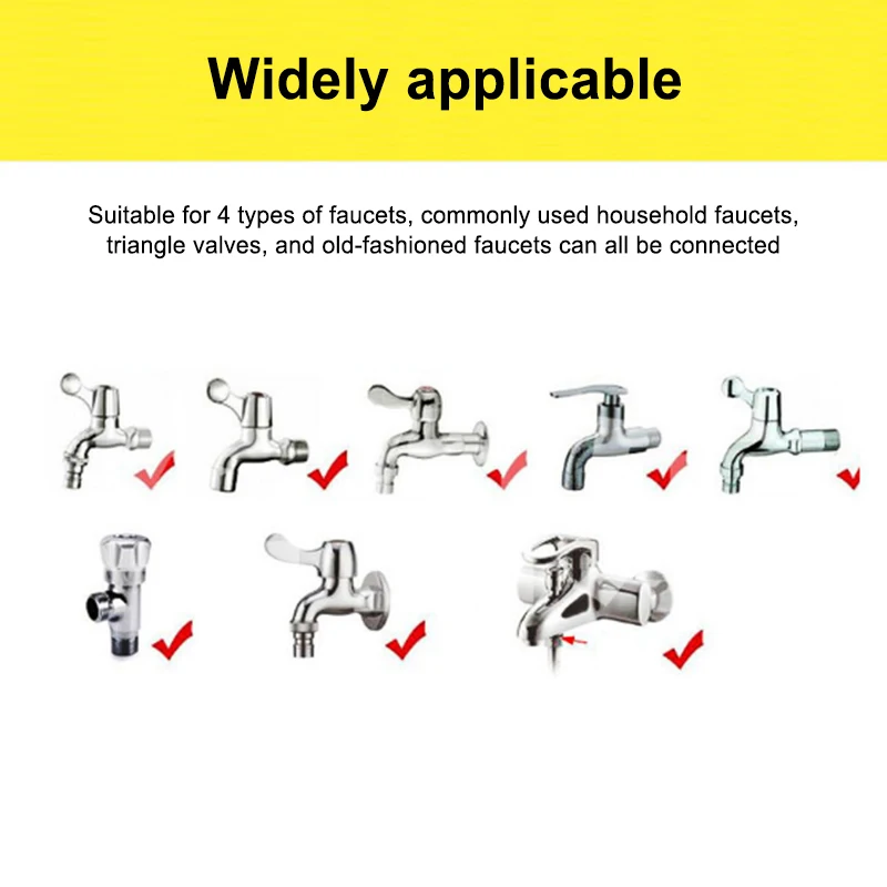 Quick Connect Garden Hose Fittings Water Connector Faucet Adapter Kitchen Mixer Faucet Hose Connector
