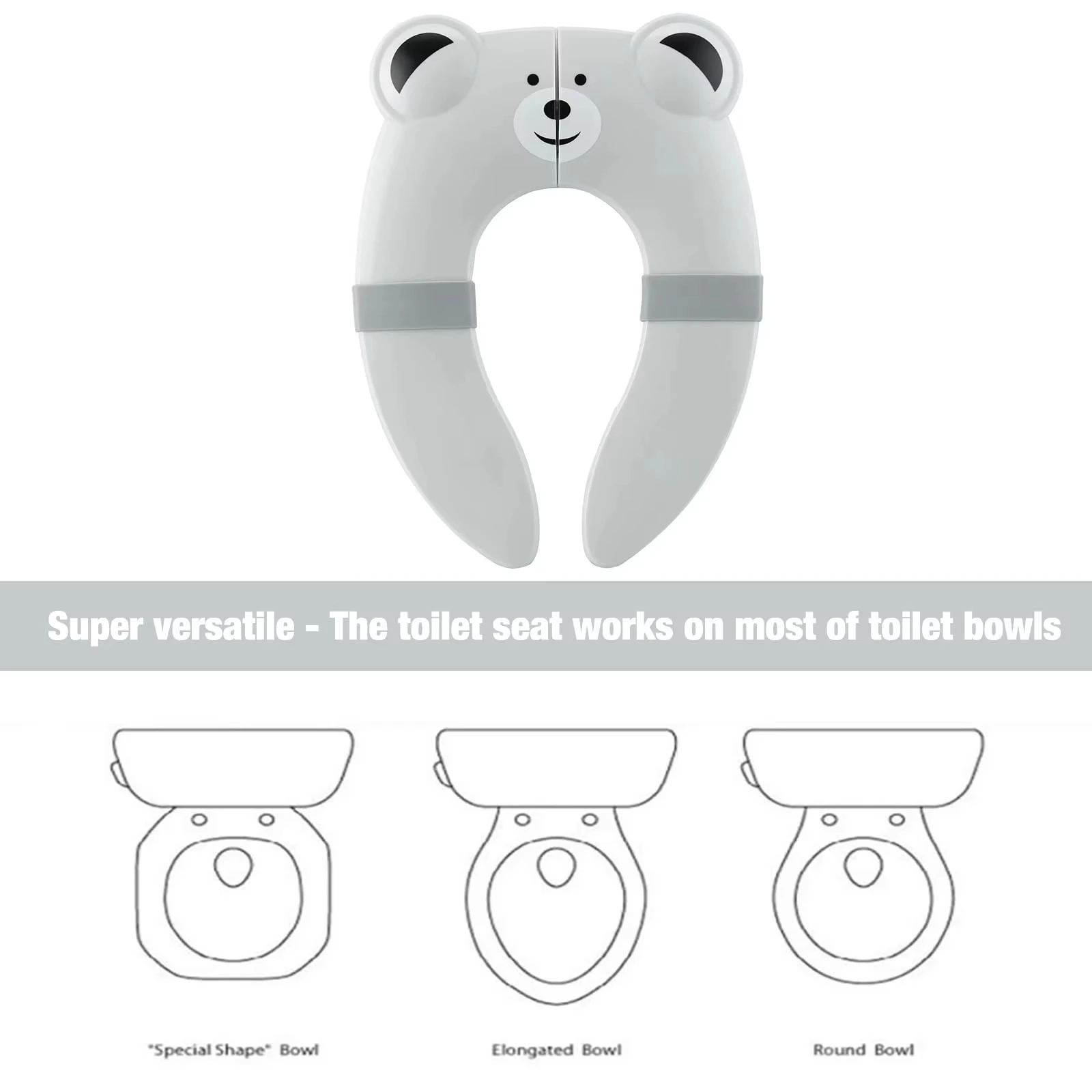Folding Portable Tourist Potty Children Training Toilet Seat Adapter Pad Trainer Baby Seats Lid Cover Children Travel Wc Reducer