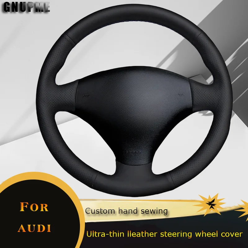 

DIY Car Steering Wheel Cover Leather For Audi A2 8Z A3 8L Sportback A4 B6 Avant A6 C5 A8 D2 TT 8N S3 S4 RS4 RS6 Car Accessories