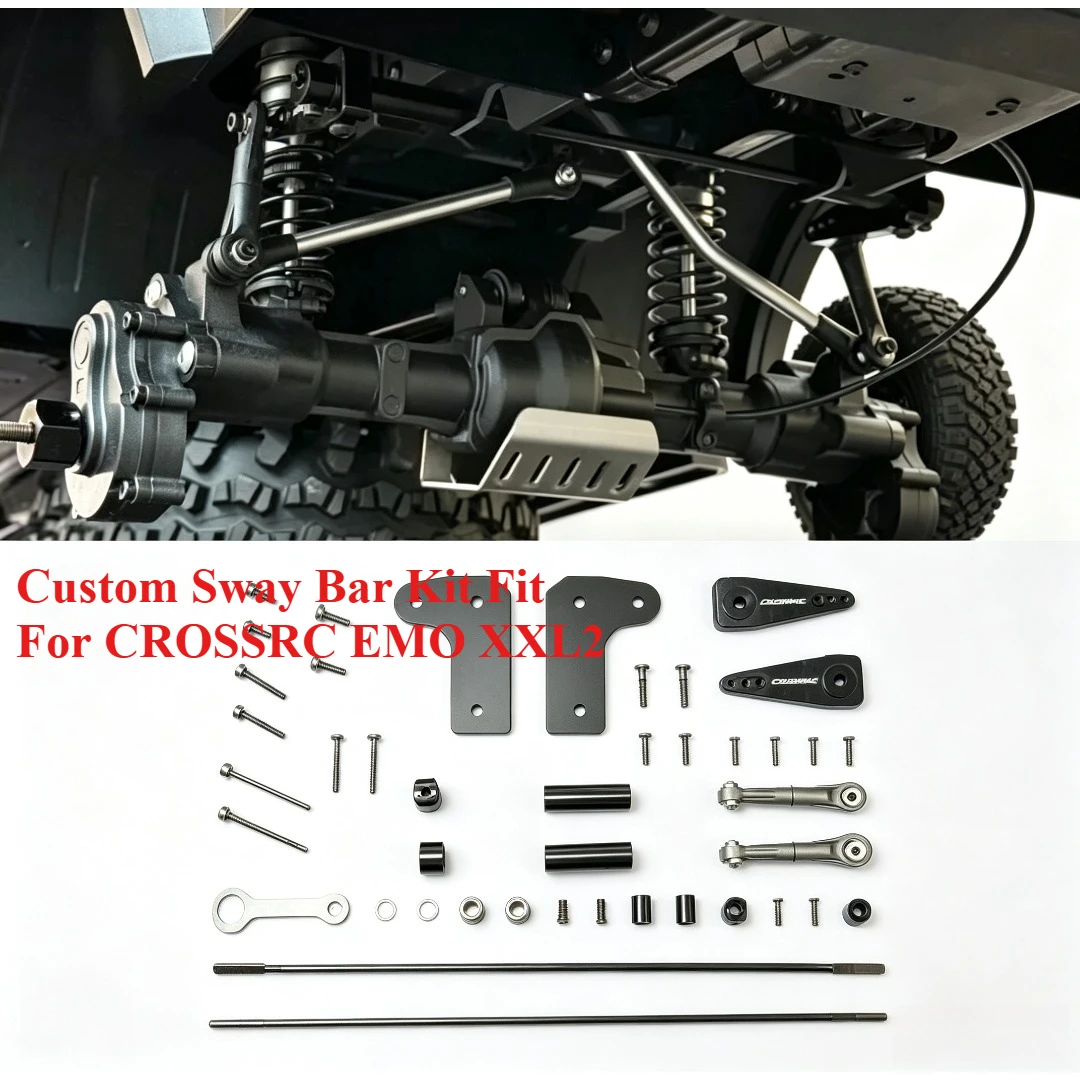 For CROSSRC EMO XXL2 Custom Sway Anti-Roll Bar Set 1/5 RC Rock Crawler Offroad Driving Stability Tuning Parts