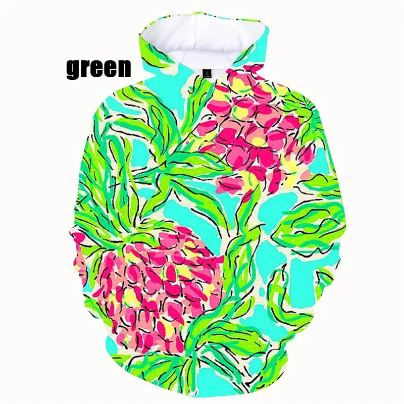 

3D Fruits Printing Hoodies For Men Pineapple Graphic Hooded Sweatshirts Kid Funny Y2k Pullovers Unisex Harajuku Clothing Hoodie