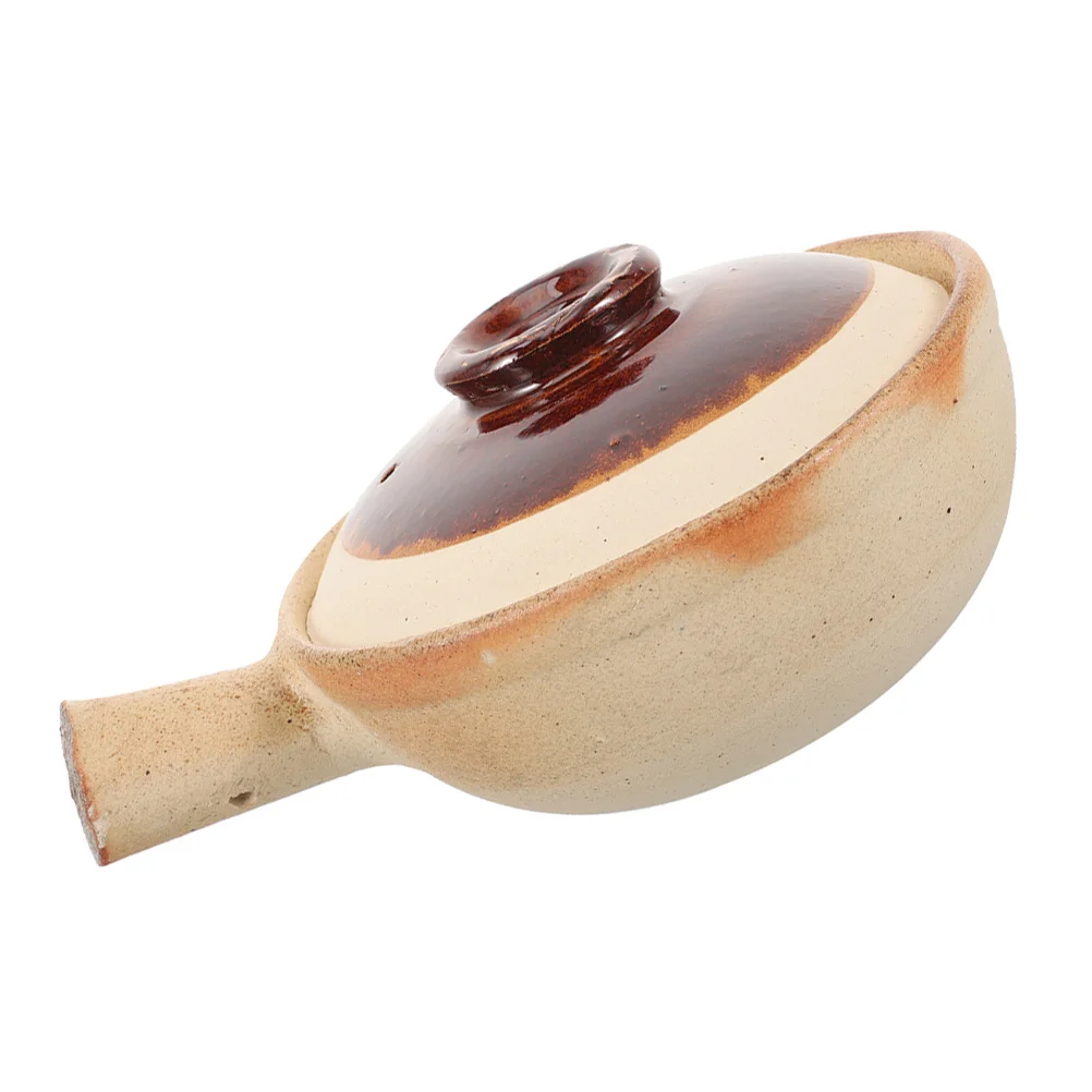 

Ceramic Cooking Pot with Lid Multi-Functional Stewing Pot for Home Restaurant Use Exquisite Workmanship Even Heating Insulation
