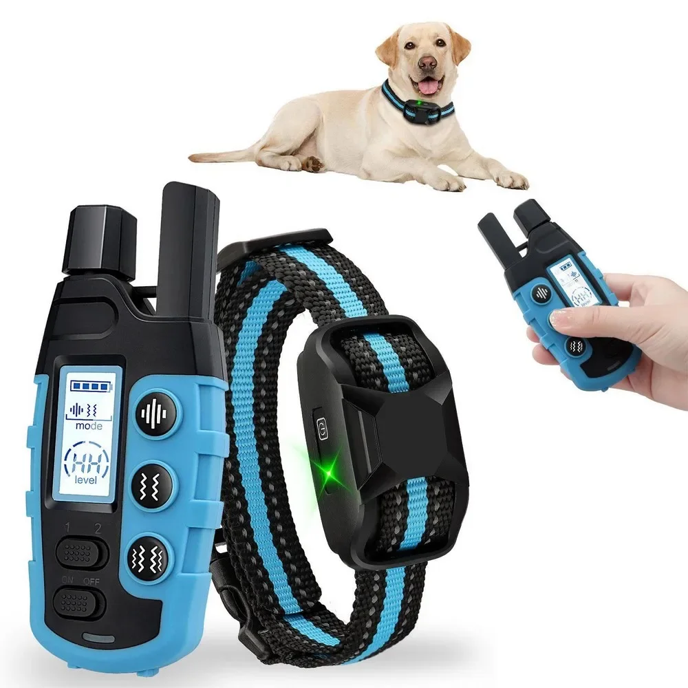 No Shock 3300Ft Dog Training Collar with Remote Rechargeable Waterproof E Collar with Beep Vibration High Quality Pet Training