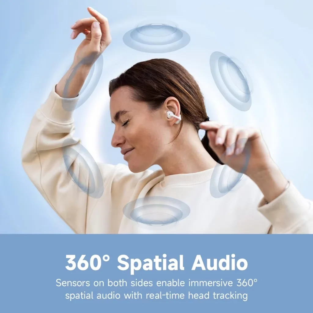 EDIFIIER LolliClip Open سماعة رأس لاسلكية حقيقية مفتوحة لاسلكية متعددة النقاط اتصال هاي فاي LDAC التكيفية ANC سماعة رأس بلوتوث 5.4 IP56