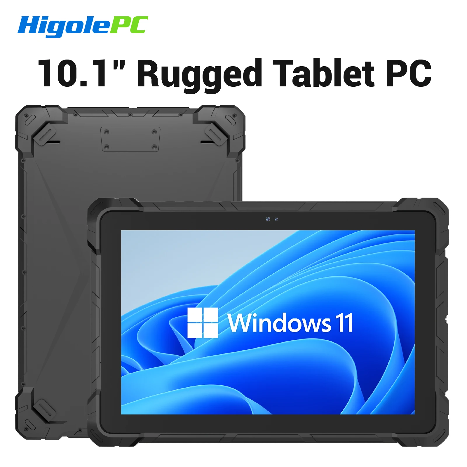 Higole F7G 10.1" Tablet PC robusto senza ventola Intel J4105 Windows 11 WiFi5 8GB 128GB 8000mAh 4K RS232 Scanner Tablet industriale IP67