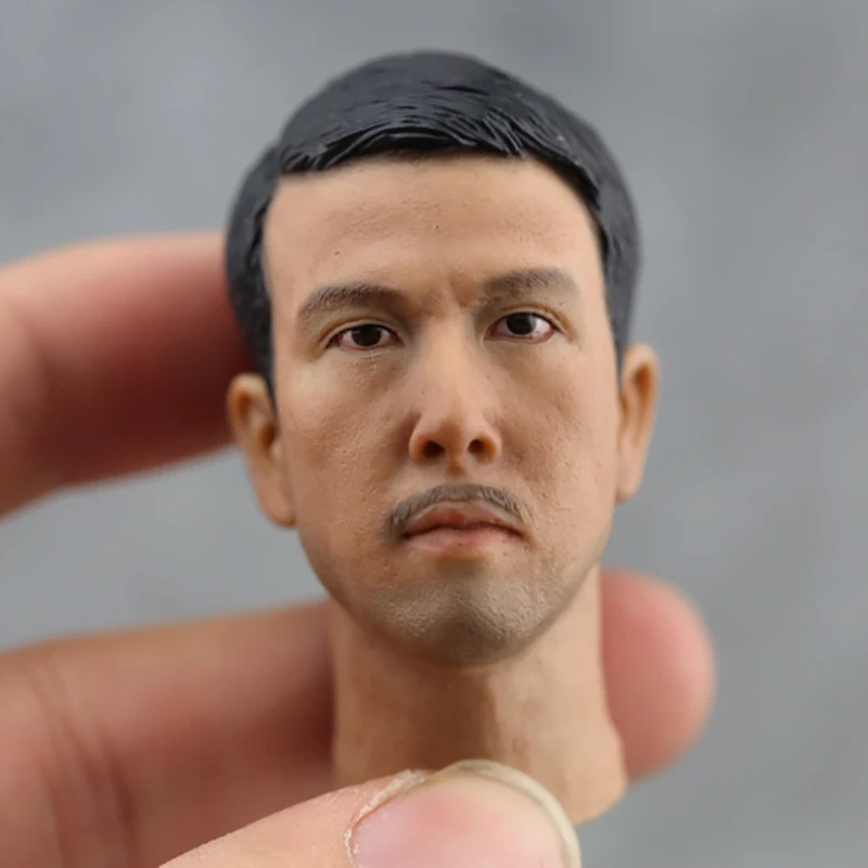 Headplay 1/6 Donnie Yen Head Sculpt Head Carving Model Fit 12'' Male Soldier Action Figure Body Dolls